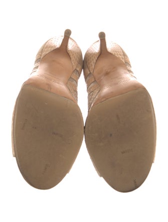 Jimmy Choo Leather Lace Pattern Boots