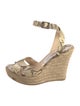 Jimmy Choo Snakeskin Animal Print Espadrilles