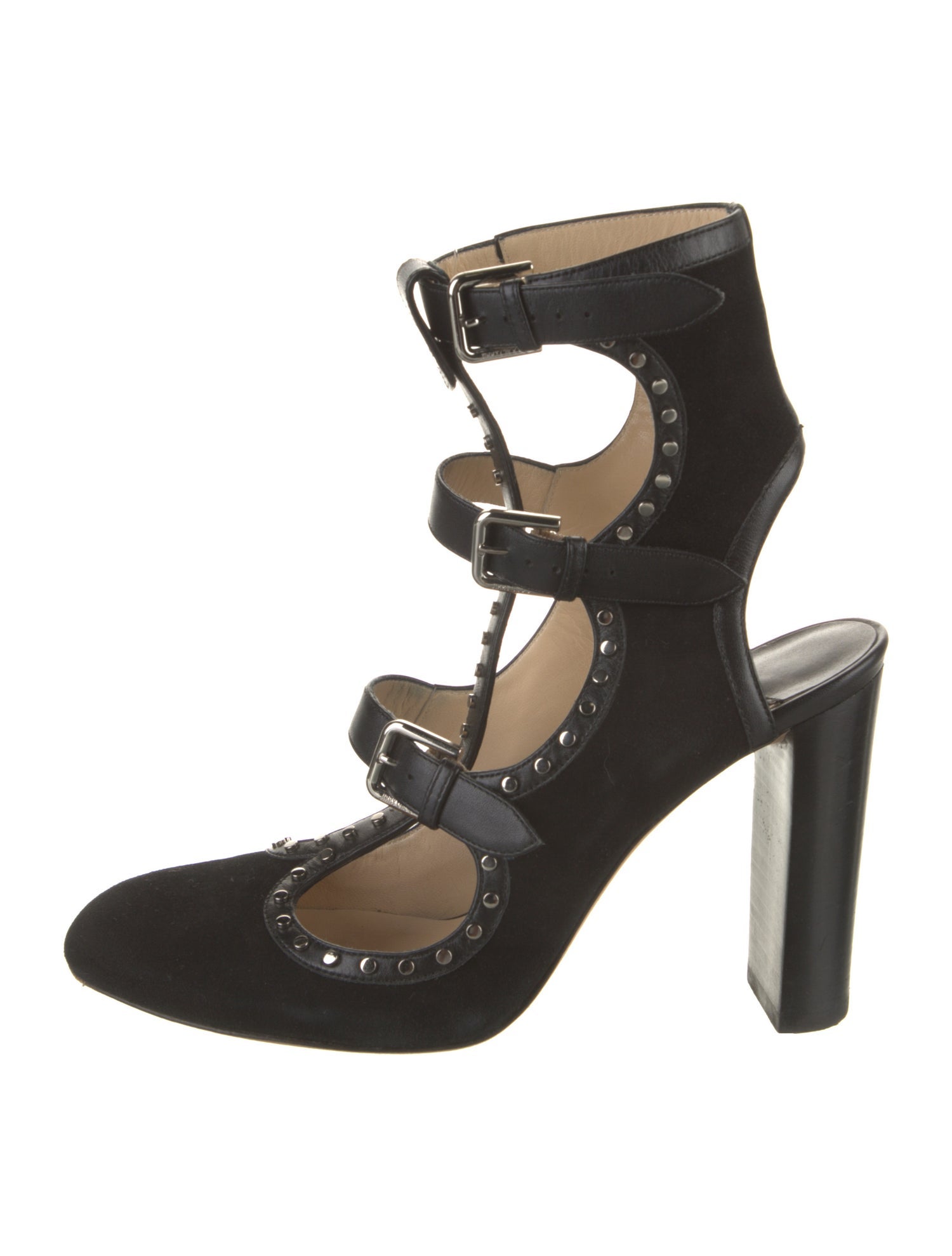 Jimmy Choo Suede Studded Accents Slingback Pumps