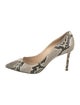 Jimmy Choo Leather Animal Print Pumps
