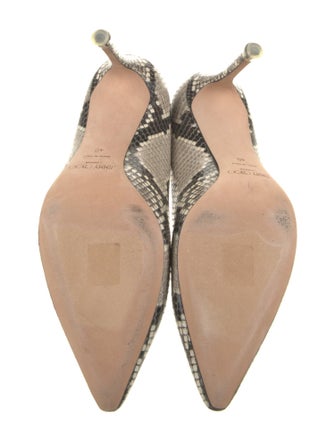 Jimmy Choo Leather Animal Print Pumps
