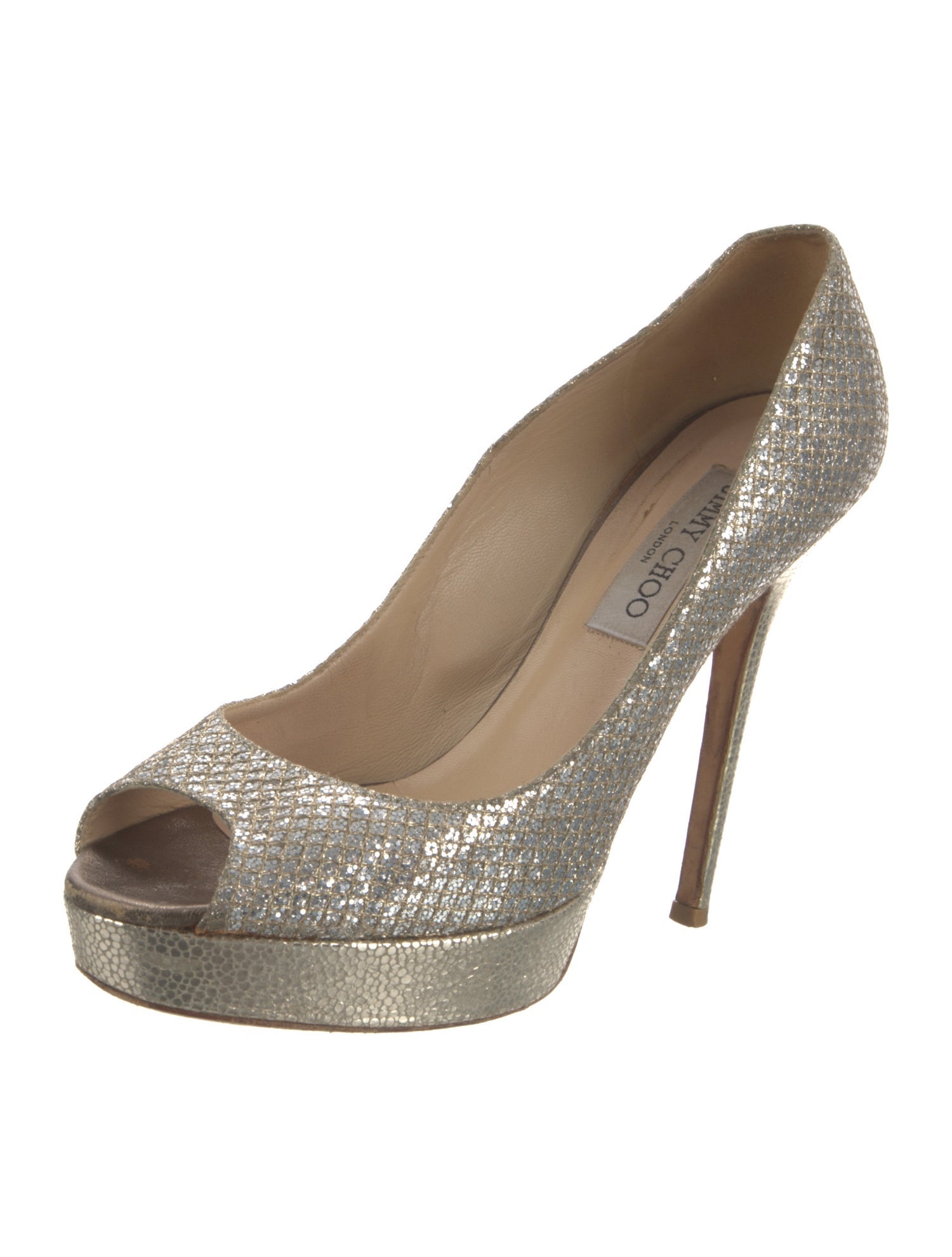Jimmy Choo Glitter Glitter Accents Pumps