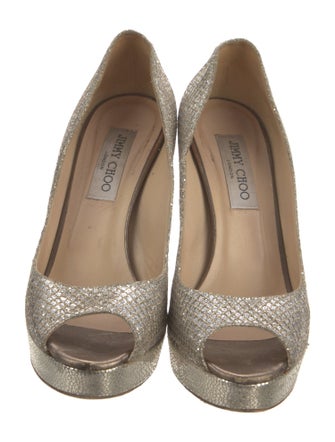 Jimmy Choo Glitter Glitter Accents Pumps