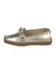 Jimmy Choo Leather Studded Accents Espadrilles