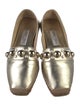 Jimmy Choo Leather Studded Accents Espadrilles