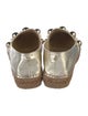 Jimmy Choo Leather Studded Accents Espadrilles