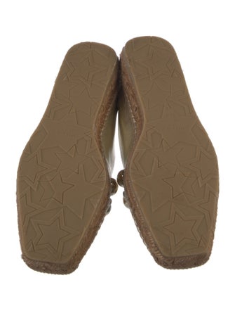 Jimmy Choo Leather Studded Accents Espadrilles