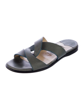 Jimmy Choo Leather Slides