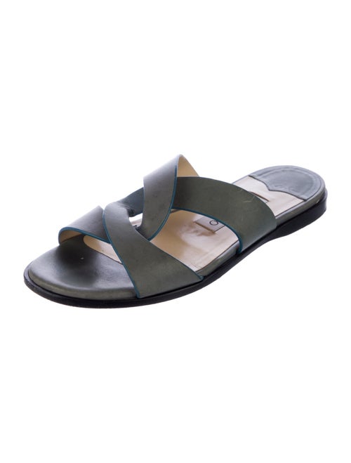 Jimmy Choo Leather Slides