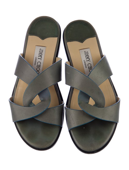 Jimmy Choo Leather Slides