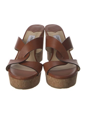 Jimmy Choo Leather Slides