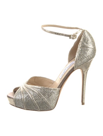 Jimmy Choo Glitter Glitter Accents D'Orsay Pumps