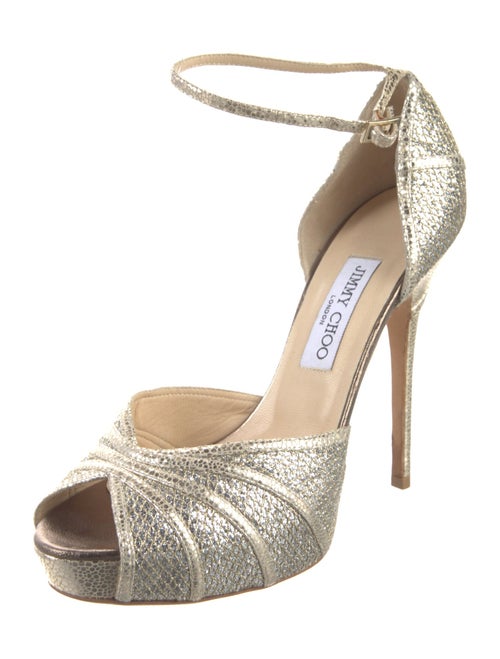 Jimmy Choo Glitter Glitter Accents D'Orsay Pumps