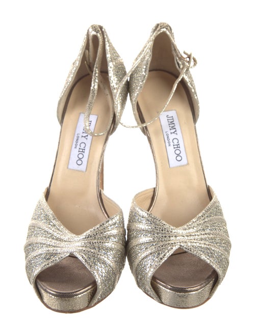 Jimmy Choo Glitter Glitter Accents D'Orsay Pumps