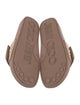 Jimmy Choo Faux Pearl Accents Leather Slides
