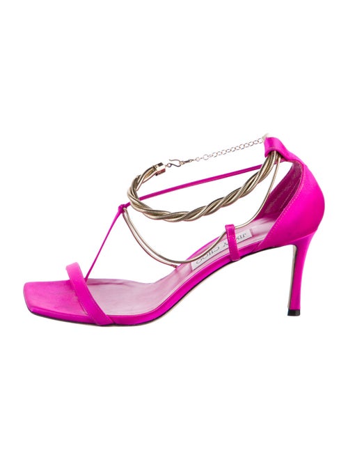 Jimmy Choo Satin T-Strap Pumps
