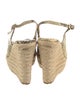 Jimmy Choo Leather Animal Print Espadrilles