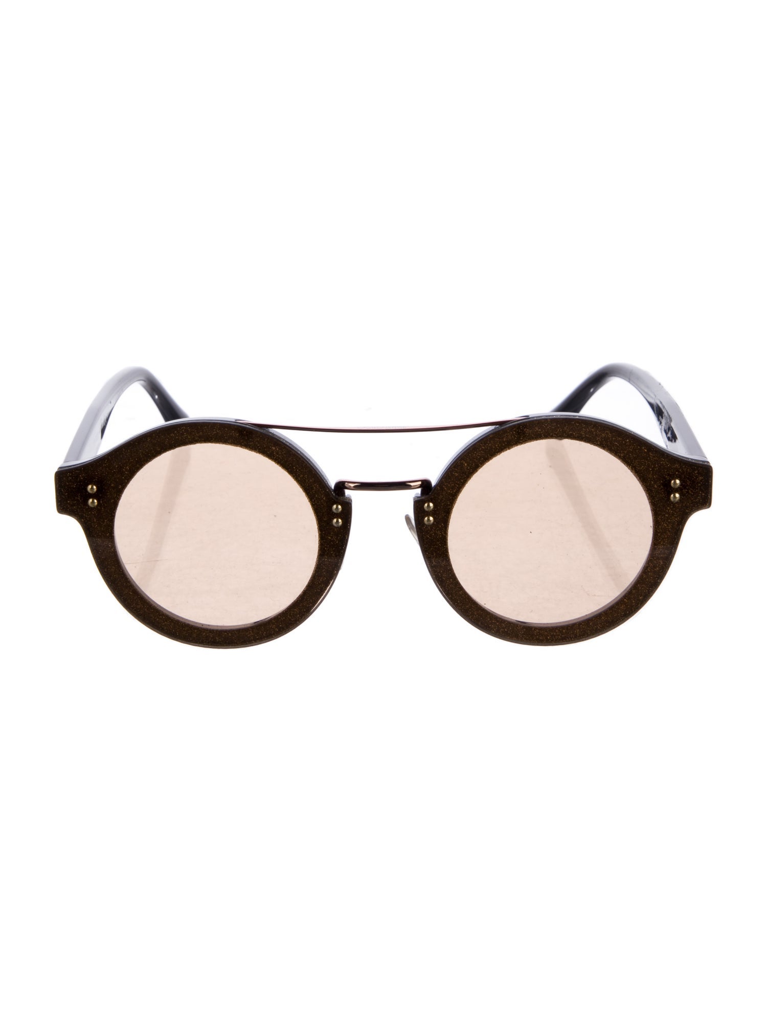 Jimmy Choo Round Mirrored Sunglasses