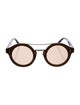 Jimmy Choo Round Mirrored Sunglasses