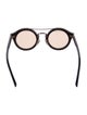 Jimmy Choo Round Mirrored Sunglasses