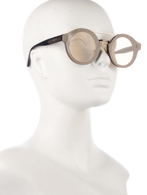 Jimmy Choo Round Mirrored Sunglasses