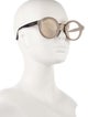 Jimmy Choo Round Mirrored Sunglasses
