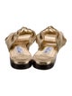 Jimmy Choo Leather Bow Accents Slides
