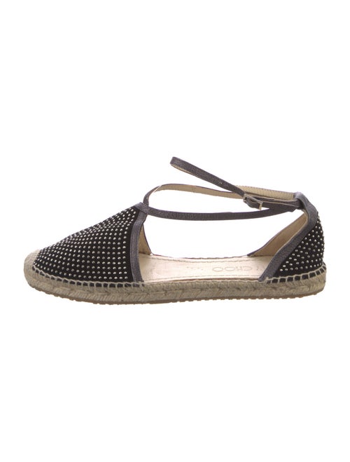 Jimmy Choo Suede Studded Accents Espadrilles