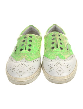 Jimmy Choo Leather Printed Sneakers