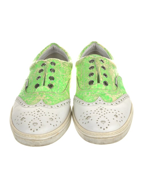 Jimmy Choo Leather Printed Sneakers