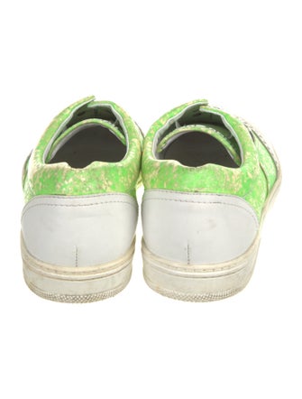 Jimmy Choo Leather Printed Sneakers