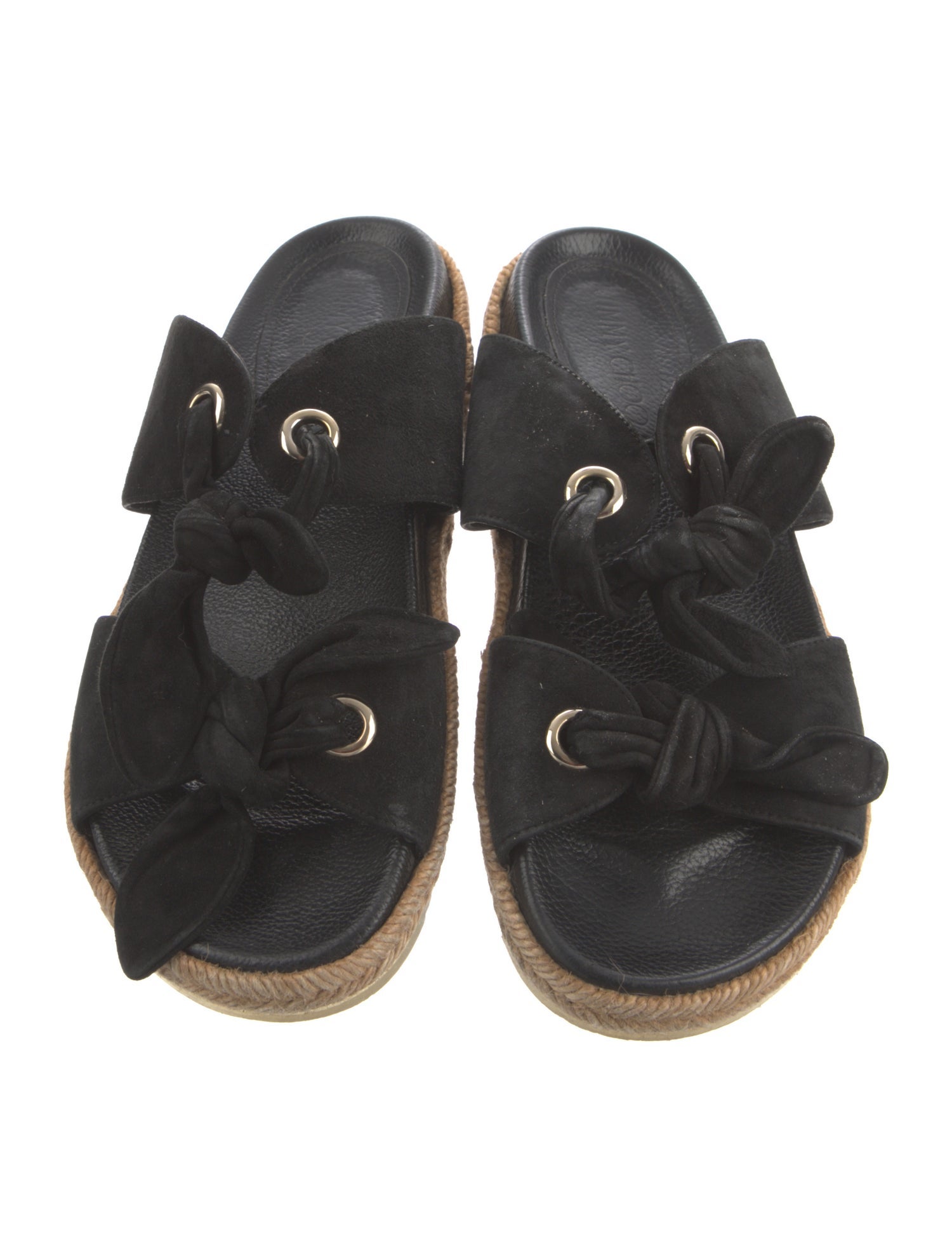 Jimmy Choo Suede Bow Accents Espadrilles