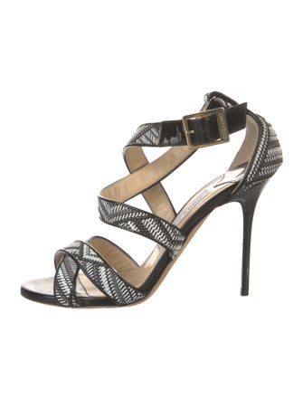 Jimmy Choo Leather Printed Sandals