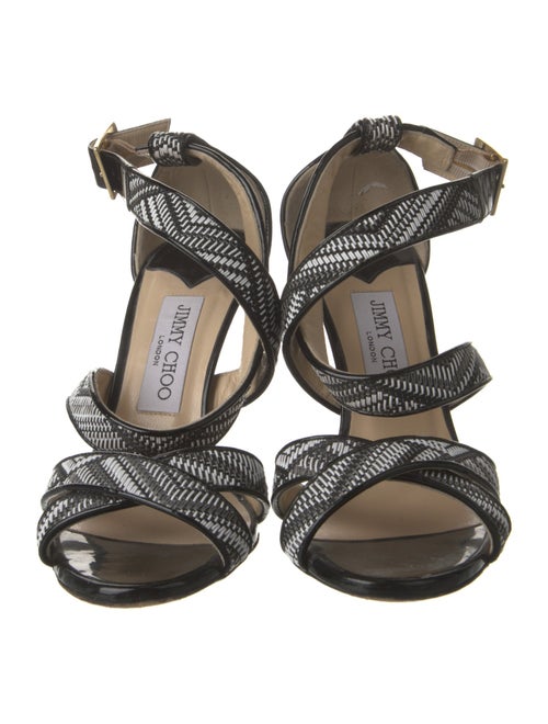 Jimmy Choo Leather Printed Sandals