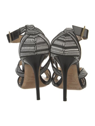 Jimmy Choo Leather Printed Sandals