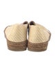 Jimmy Choo Straw Colorblock Pattern Espadrilles