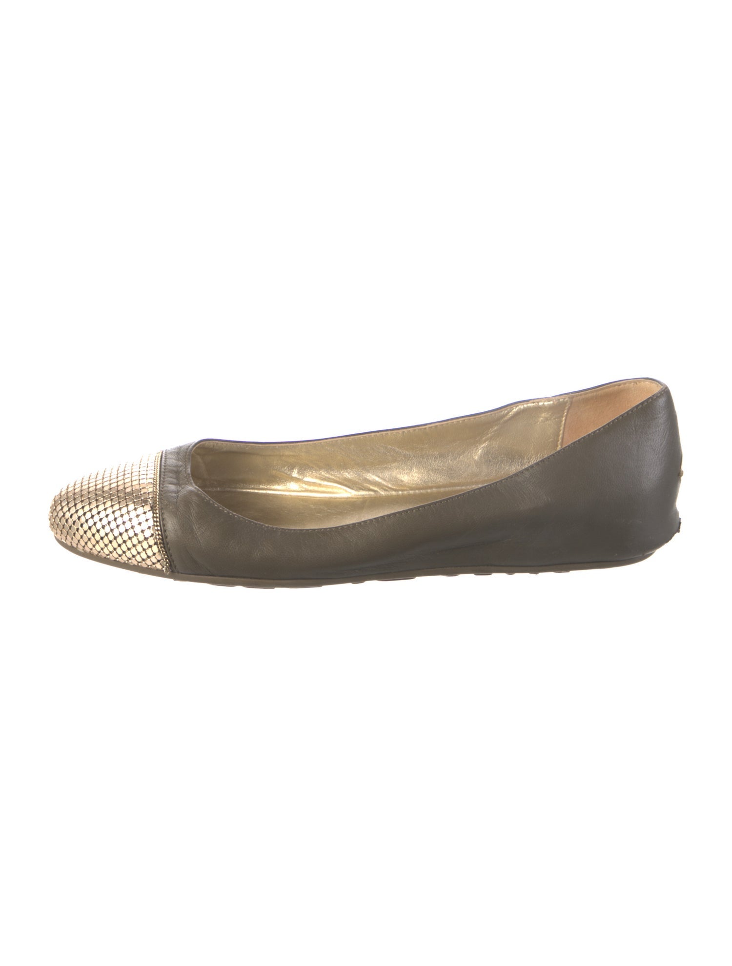 Jimmy Choo Leather Animal Print Ballet Flats