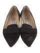 Jimmy Choo Velvet Bow Accents Flats