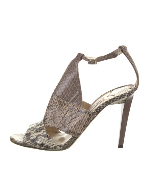 Jimmy Choo Snakeskin Animal Print Sandals