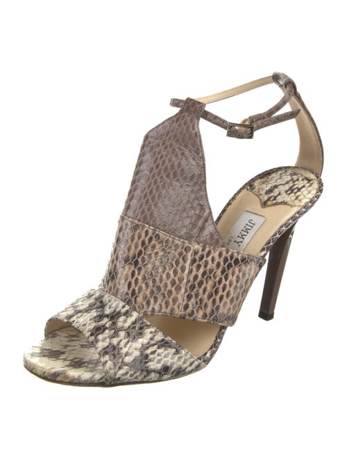 Jimmy Choo Snakeskin Animal Print Sandals