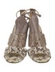 Jimmy Choo Snakeskin Animal Print Sandals