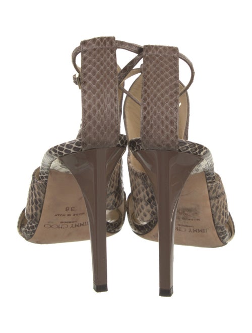 Jimmy Choo Snakeskin Animal Print Sandals