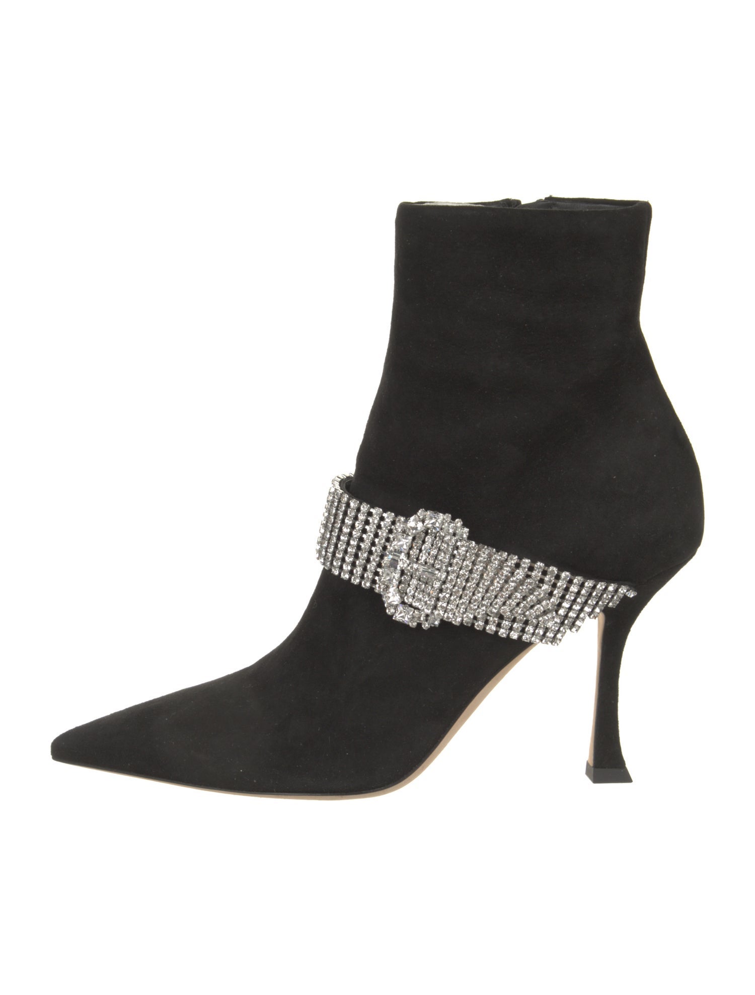 Jimmy Choo Suede Colorblock Pattern Sock Boots