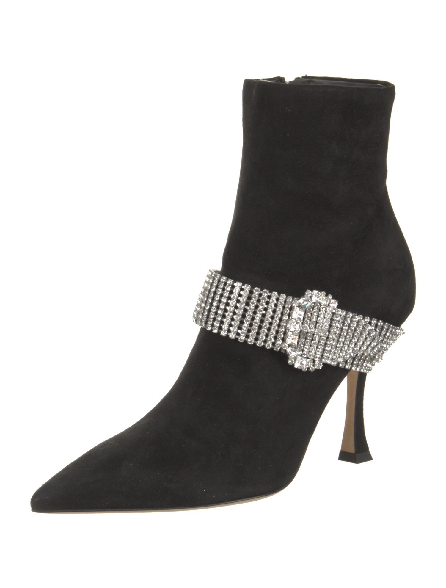 Jimmy Choo Suede Colorblock Pattern Sock Boots