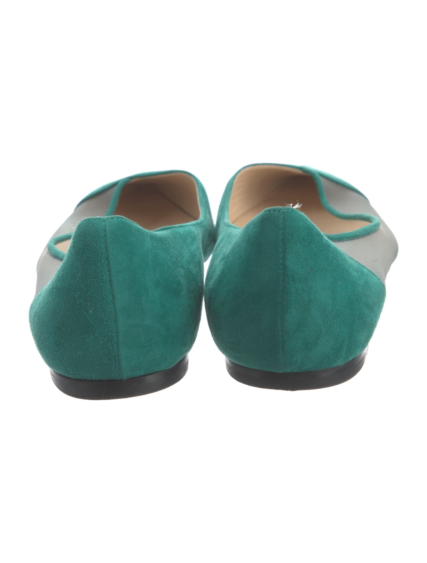 Jimmy Choo Suede Lace Pattern Flats