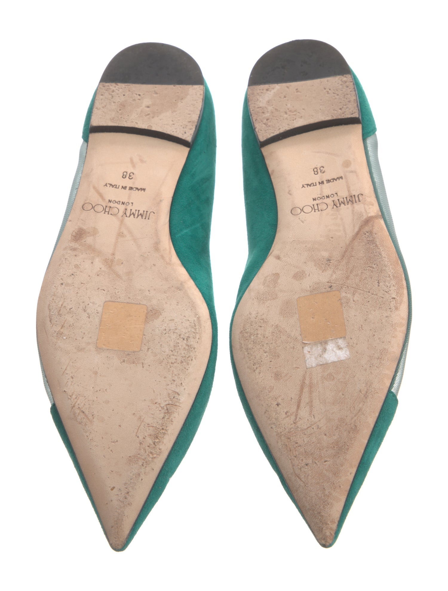 Jimmy Choo Suede Lace Pattern Flats