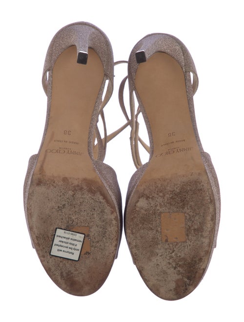 Jimmy Choo Glitter Glitter Accents Sandals