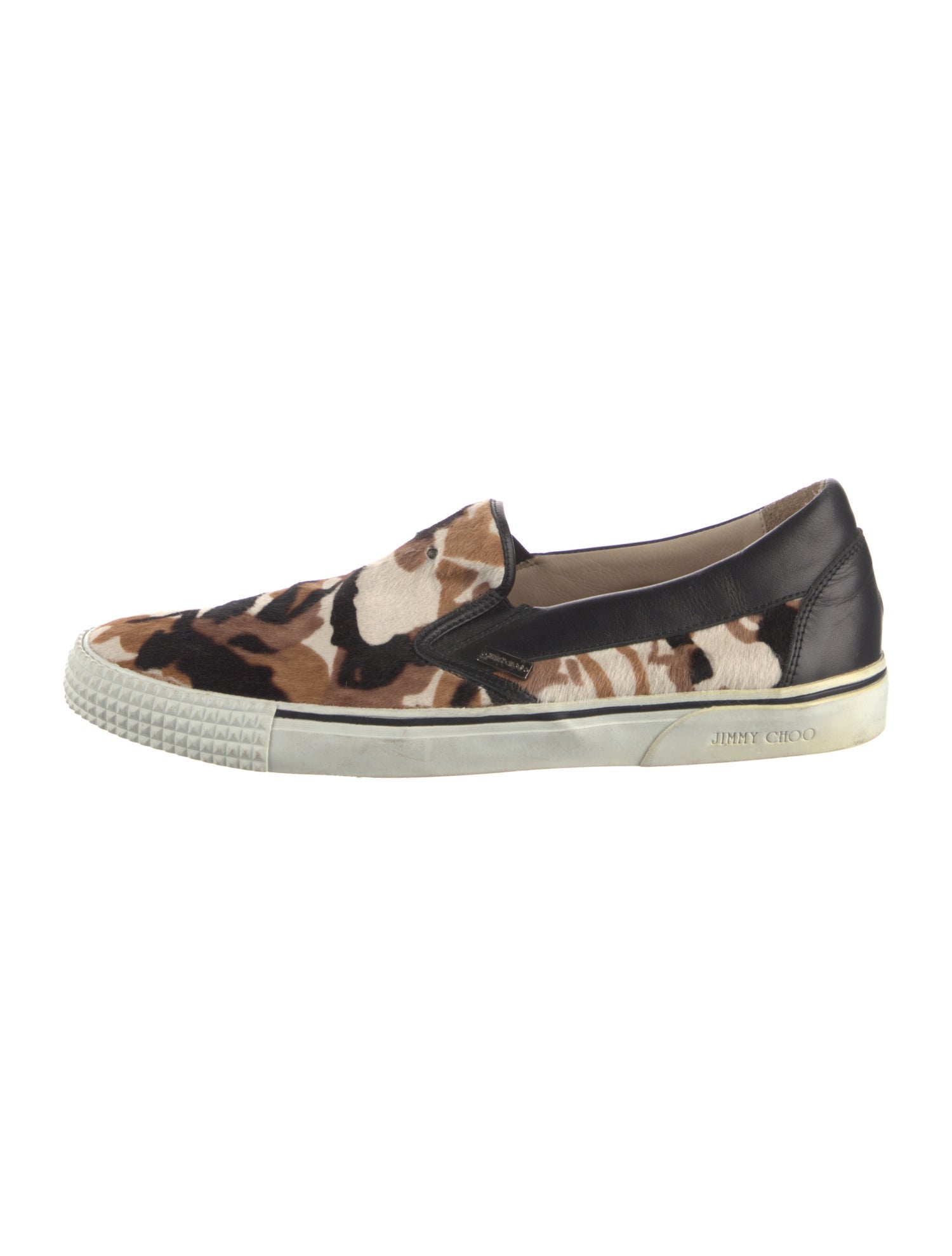 Jimmy Choo Ponyhair Animal Print Sneakers