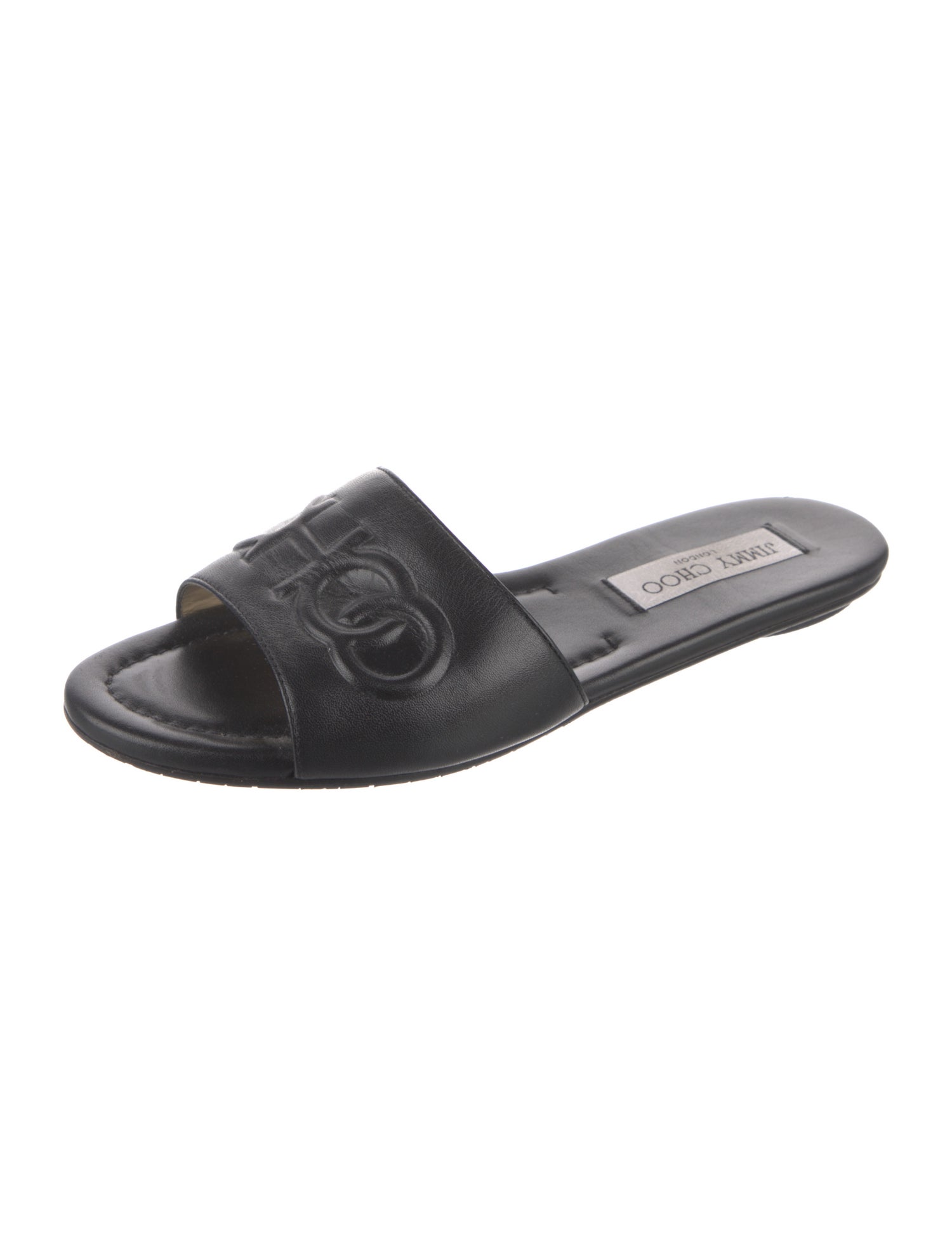Jimmy Choo Leather Slides
