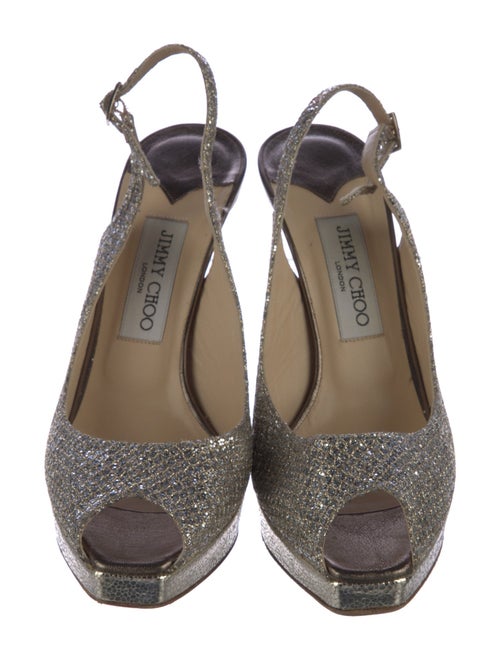 Jimmy Choo Glitter Slingback Pumps